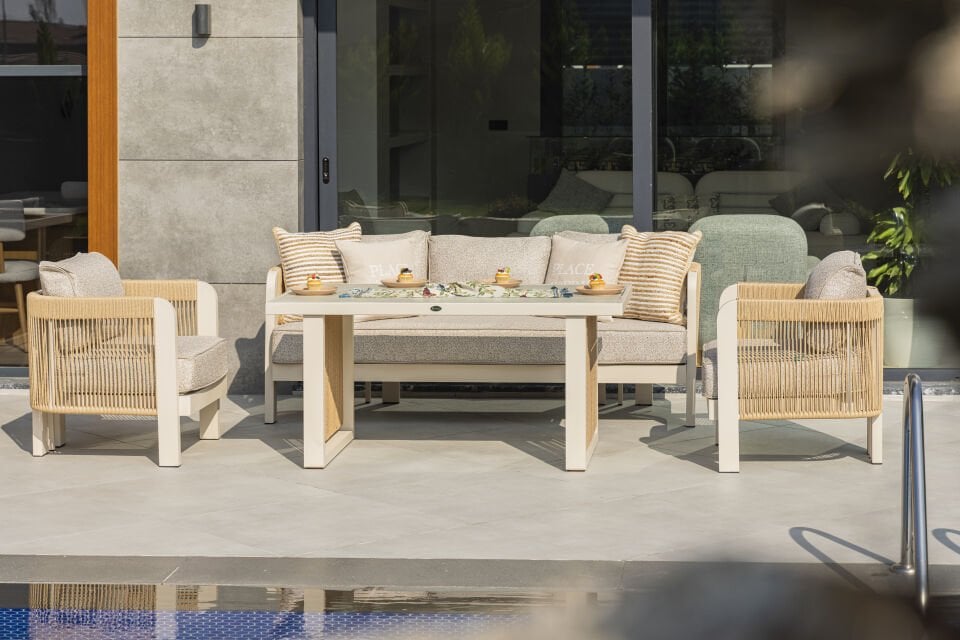 Atlas Alüminyum Bahçe Balkon Oturma Grubu