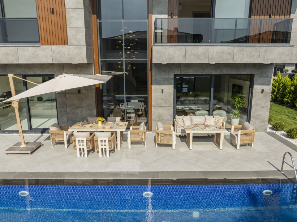 Atlas Alüminyum Bahçe Balkon Oturma Grubu