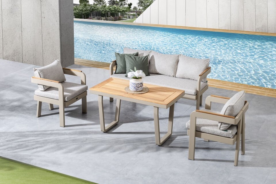 Atlantis Alüminyum Bahçe Balkon Oturma Grubu