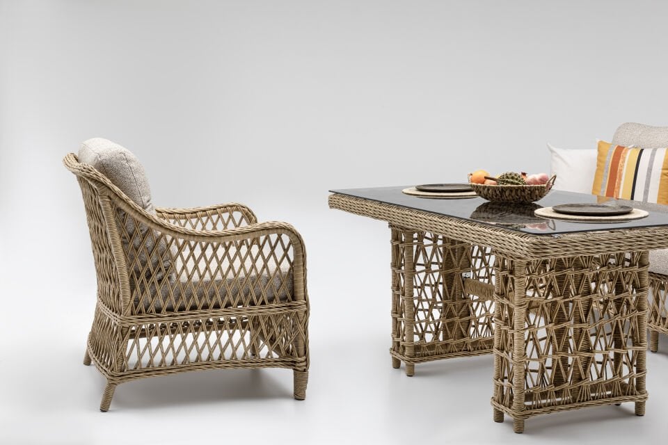 Madeo Rattan Bahçe Balkon Oturma Grubu